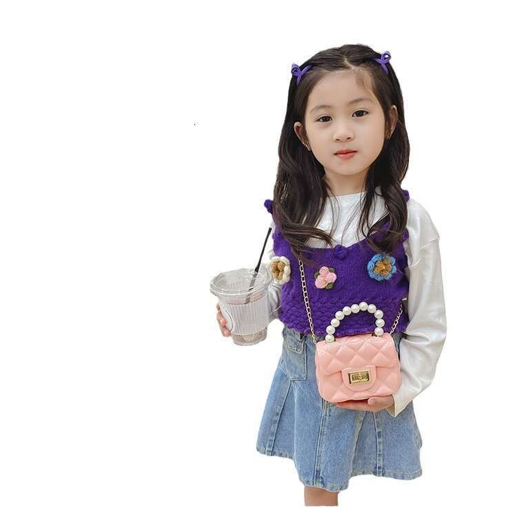 2025 New Hot Selling Jelly Handheld Mini Children's Internet Celebrity Girl Cute Small Shoulder Bag