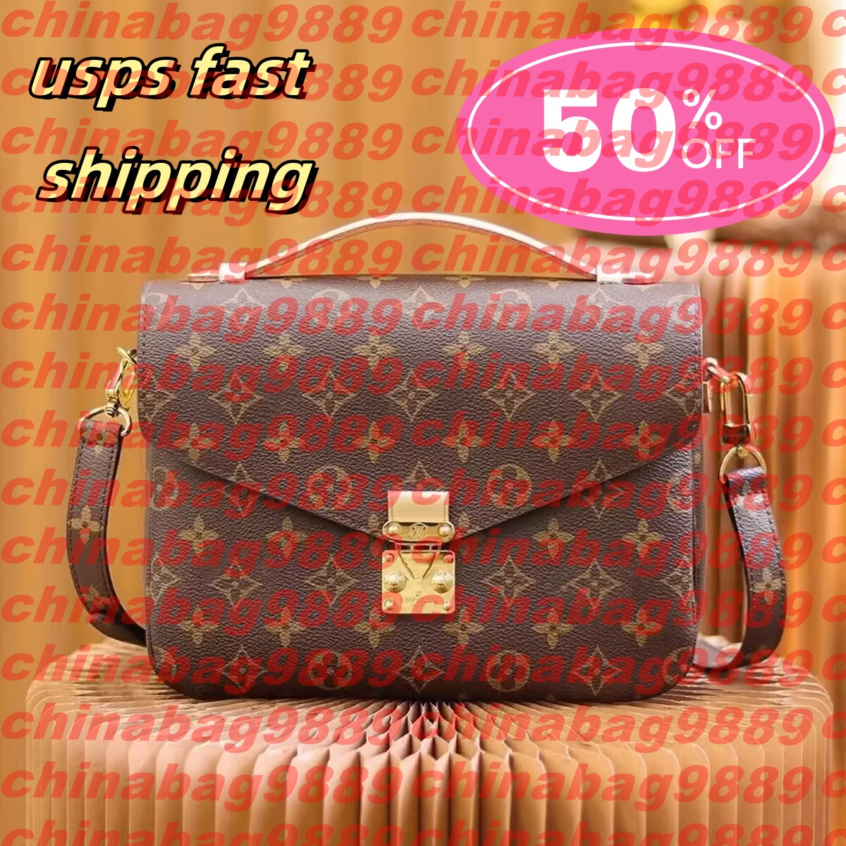 Designers bag Embossing flower pochette Women Handbag Messenger Bags Genuine Leather METIS Elegant Womens Shoulder Crossbody Bag bag