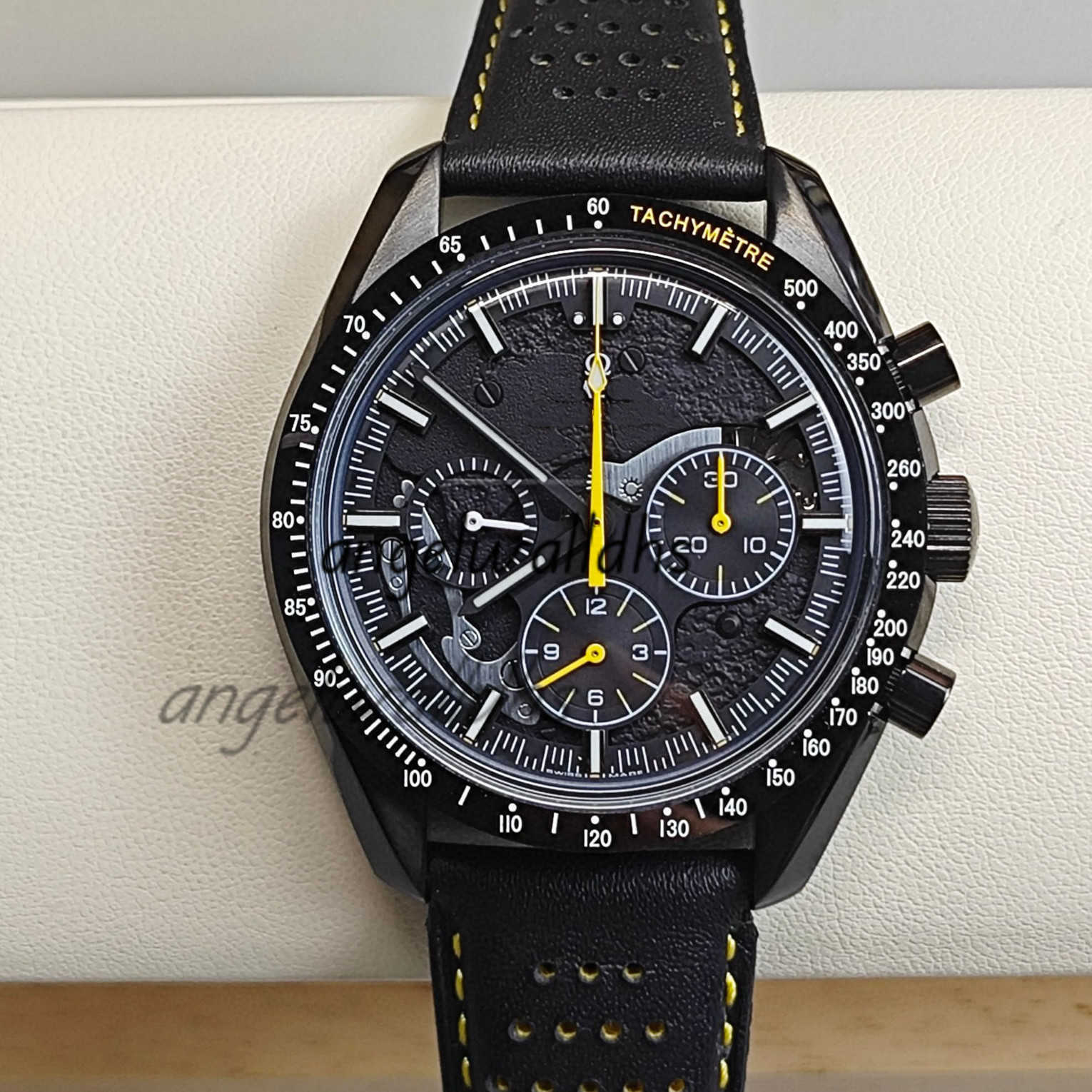 Speed Master Dark Side Of The Moon Apollo No8 31192443001001 AAAAA 5A Quality 1 To 1 SuperClone Watches 44.25mm Men Manual Winding Chronograph 3861 Movement Gift Box