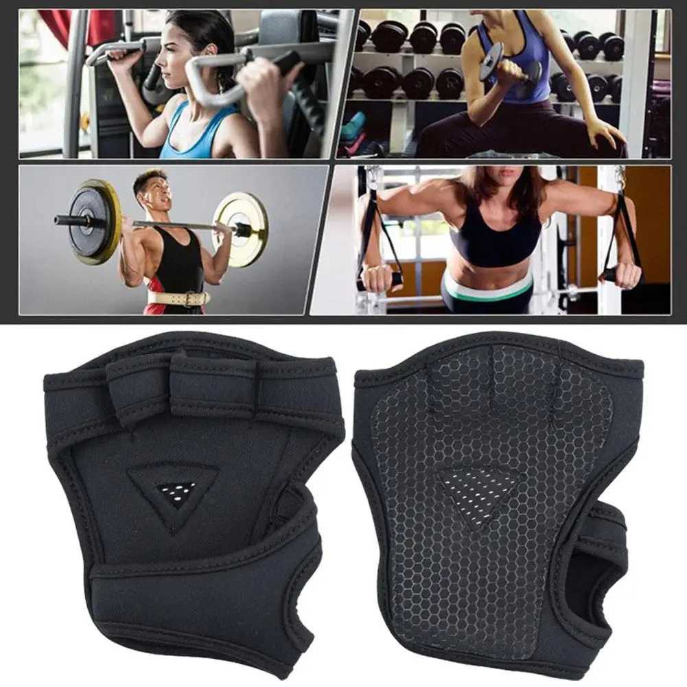 Gym Gloves Fitness Weight Lifting Gloves Men Women Body Building Non-Slip Half Finger Gloves Wrist Support Weightlifting SupplyC250412