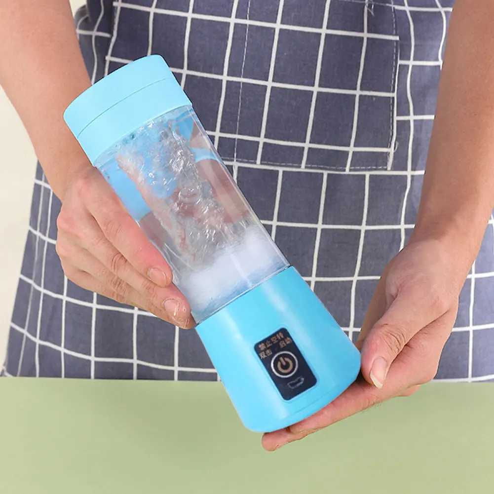 400ml Fruit Fresh Juicer with 6 Blades Smoothie Milkshake Maker Multifunctional Automatic Fresh Squeezer for Home Office Travel C251113