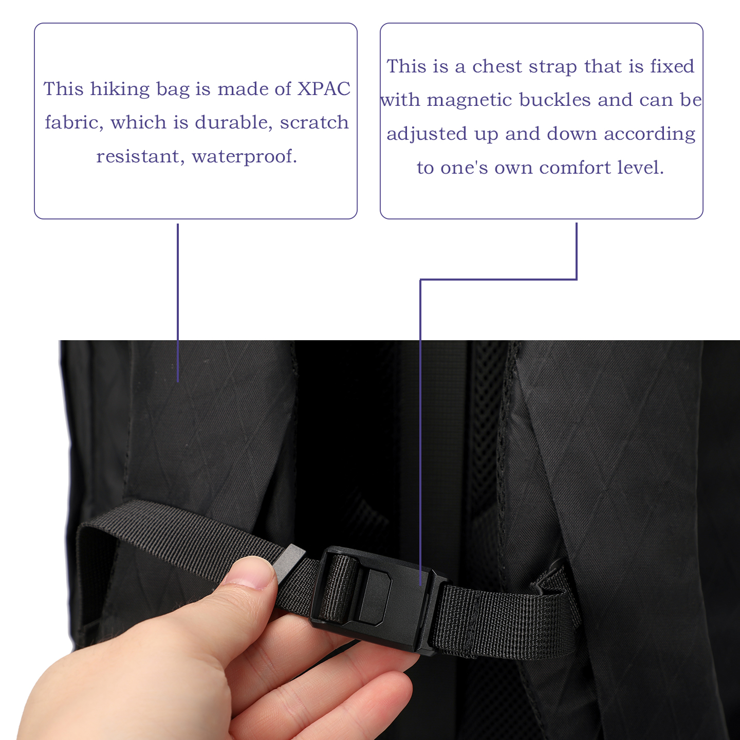 Sewafox Men's Bag, Waterproof, Large Capacity Computer Backpack, Outdoor Hiking, Commuting Backpack, Hiking Backpack