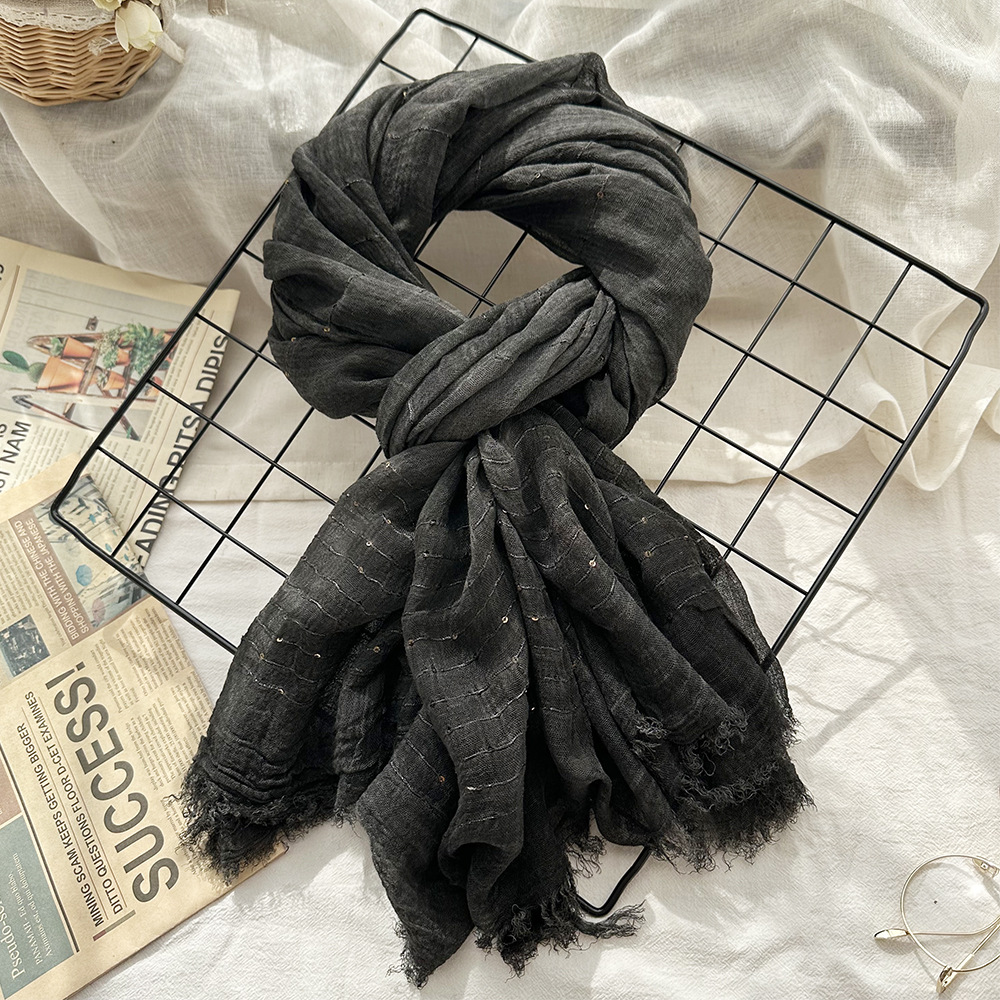K330 White scarf women winter thick solid color cashmere scarf versatile men's shawl autumn and winter wool scarf wholesale