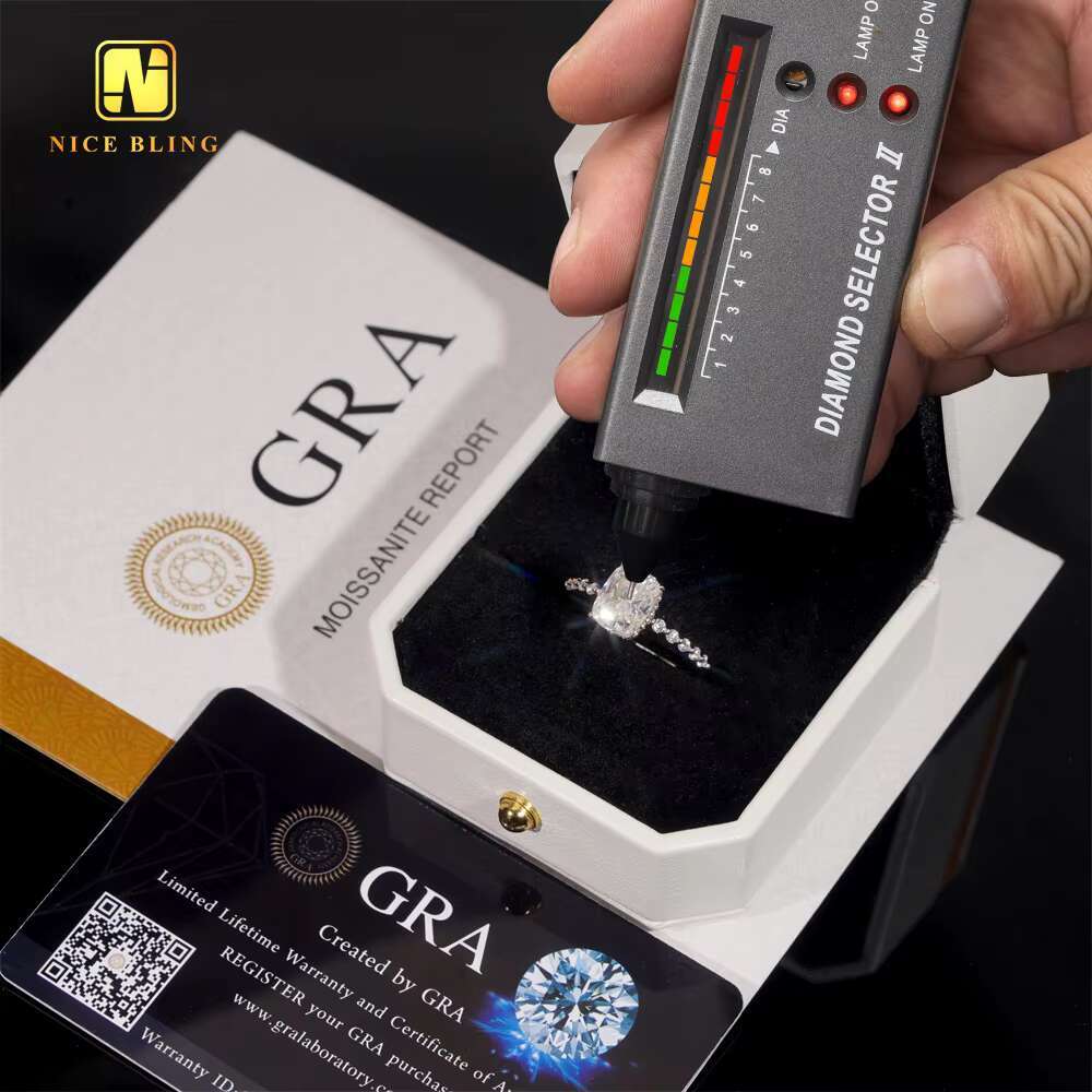 Manufacturer Direct Selling Wedding Ring VVS Moissanite 925 Silver Rings Diamond Jewelry Radiant Cut Engagement Ring for Women