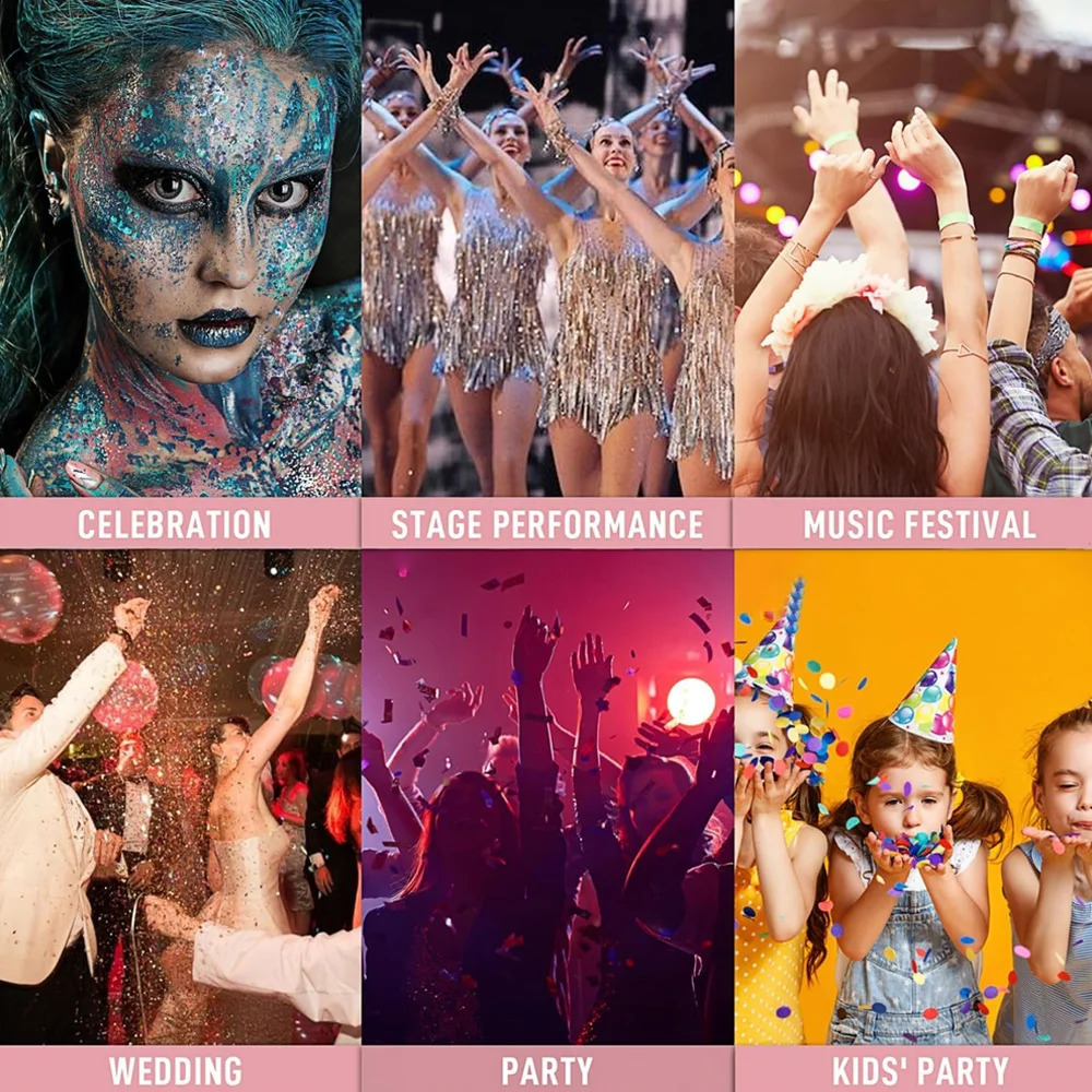 9 Pack Face Glitter Gel Mermaid Sequin Chunky Glitter Bar Makeup Lip Hair Eyeshadow Body Glitter Glue For Party Festival Makeup 250410