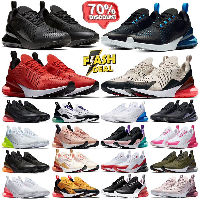 Designer 270 Running Shoes 27C Men Women sneakers Triple White Black Navy Bule Cool Grey Volt Trainers Sports Outdoor Walking shoes Eur 36-45