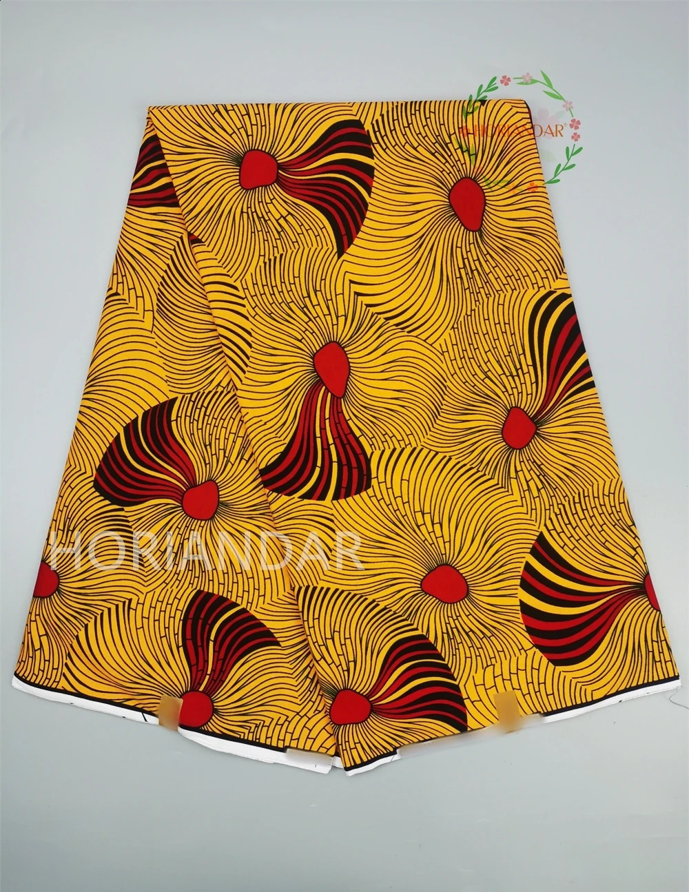 Dutch Hollandais Printed Fabric for African Classical Dress Veritable Real Wax d 100% Cotton 6 Yards 250407