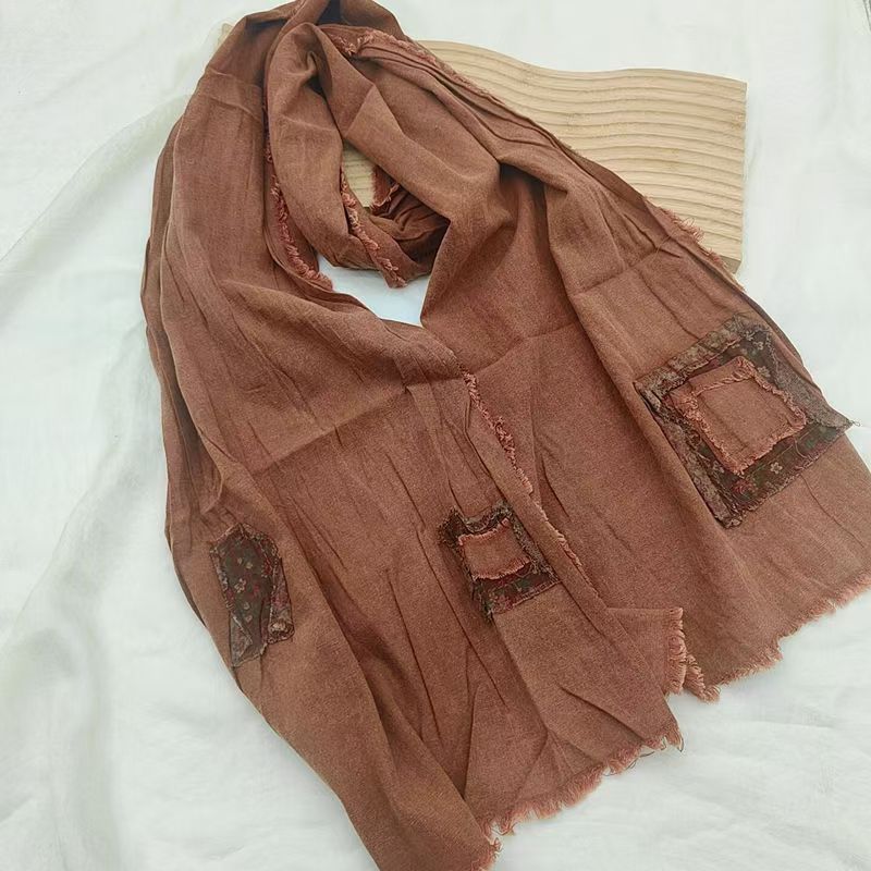 T468 Korean version of the new literary retro scarf spring, summer and autumn hot decoration fresh beggar style sunshade long scarf