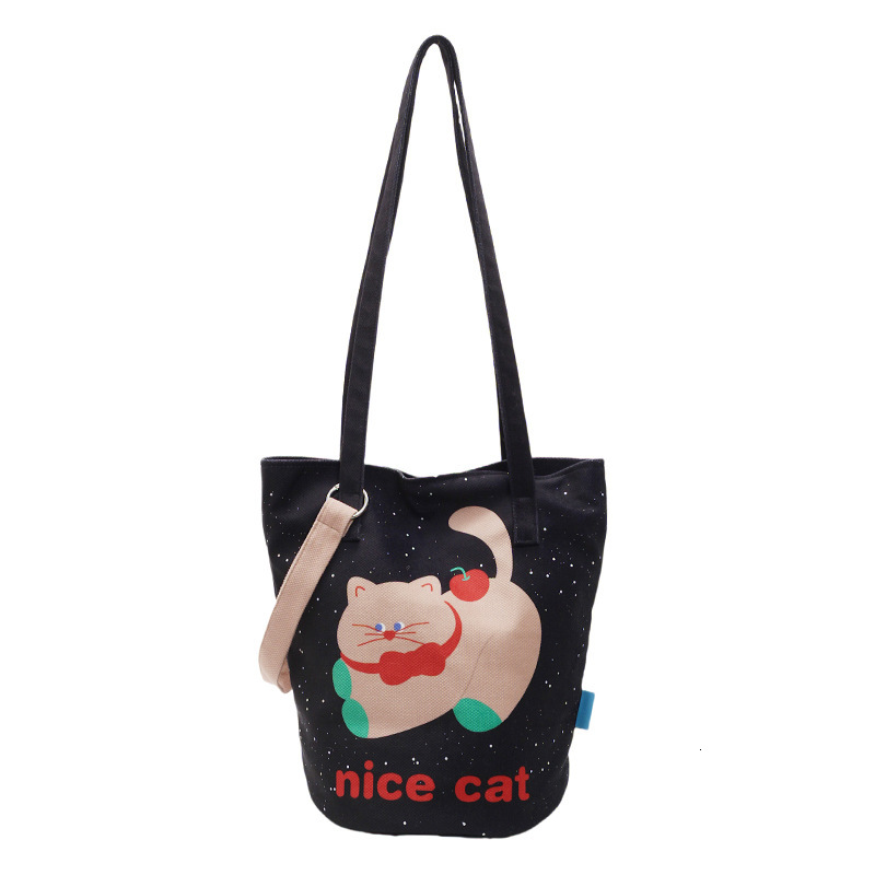 2025S Designer Women S Bag Fashionable Lazy Bucket Large Capacity Women S New Fashion Illustration Shoulder Bag College Student Artistic Crossbody Bag