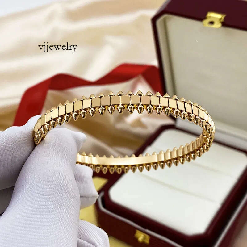 bangle luxury jewelry for mens 18K rose gold silver plated Rotatable bullet cuff bracelet jewelrys designers woman gift size 17