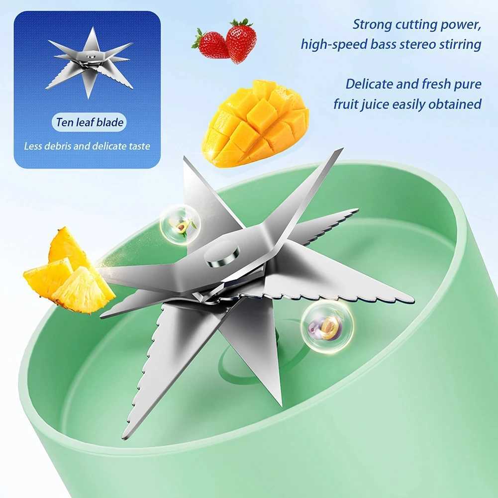 Fruit Juicer Cup Portable Electric Fruit Mixer Stirrng Cup Large Capacity Smoothie Quick Making Bottle Suitable Juice Production C251113