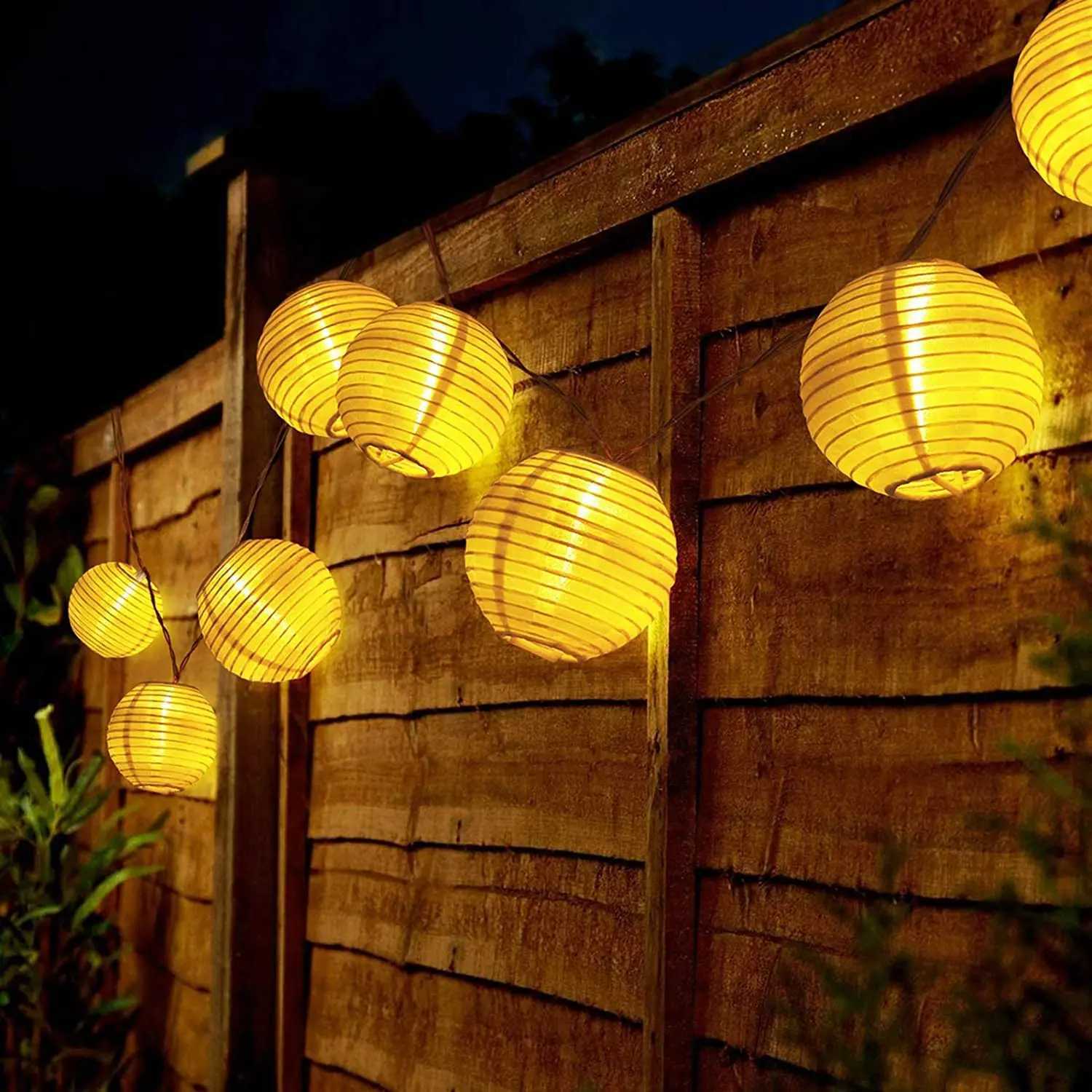 Waterproof Lantern Solar String Fairy Lights 65M 30 LED Outdoor Garland Patio Light Solar Power Lamp Christmas for Garden Decor M251113