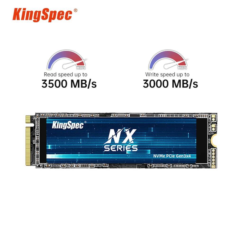 KingSpec 256gb 512gb 1TB 2TB M2 SSD M2 PCIe30 NVME Solid State Drive 2T Dram Cache Internal Hard Disk for Desktop Laptop PS4