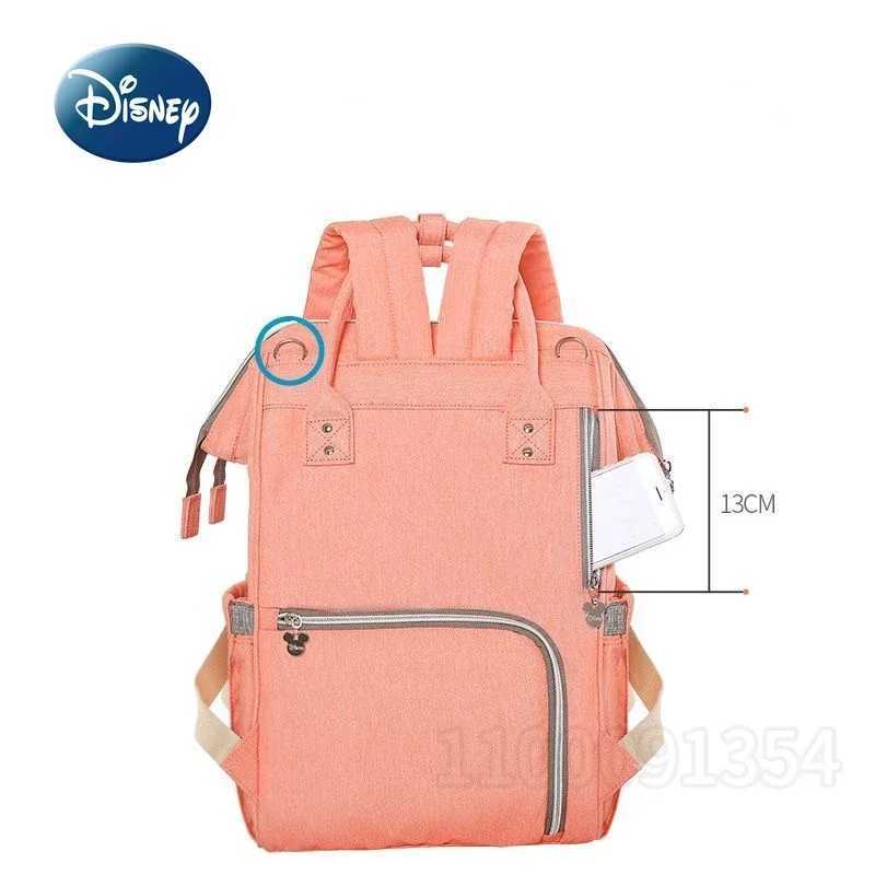 Disney New Diaper Bag Backpack Luxury Brand Original Baby Diaper Bag Cartoon Embroidery Baby Diaper Bag Backpack High QualityXJ250412