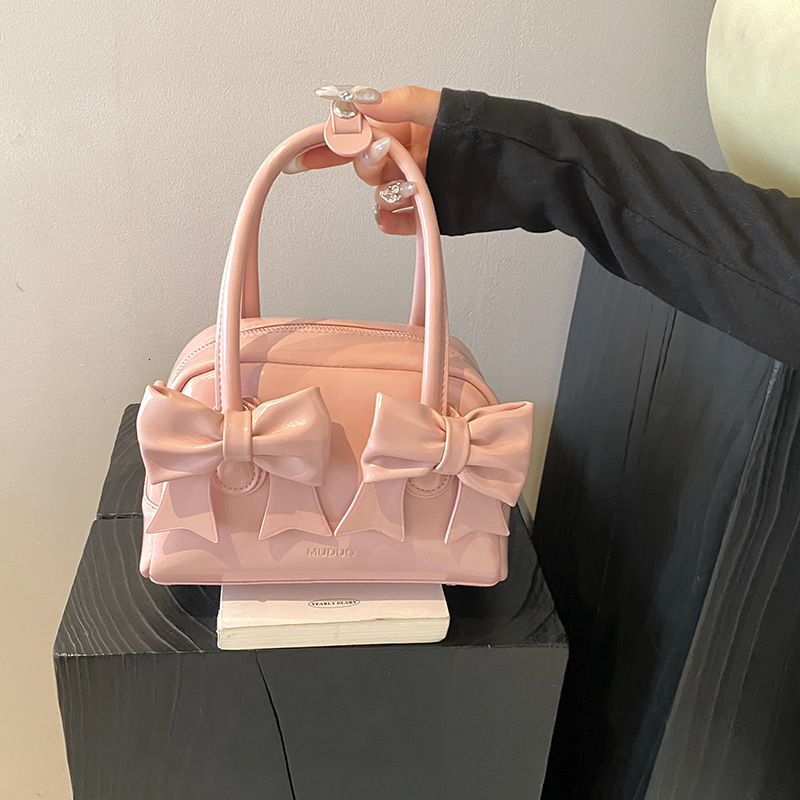 2025S Designer Women S Bag Korean Version Of Niche Ballet Style Shoulder Summer Bow Underarm Bag Simple And Versatile Crossbody Bowling Bag