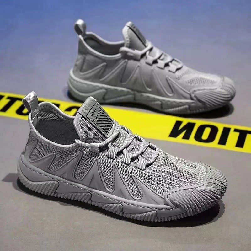 New Stylish Men's Casual Sports Shoes Outdoor Work Shoes 2025 Spring and Summer Hot Trend Sneakers Green Gray Sizes 39-44 free shipping
