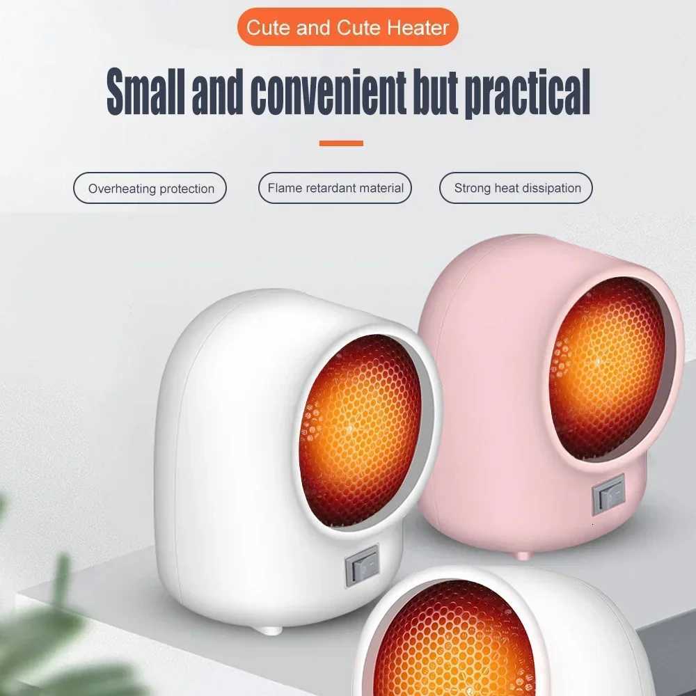 220V Hot Fan Heater Mini Electric Heater Desktop Quick Heating Home Portable Electric Heater For Home Office Warmer Hand Warmer Y251113