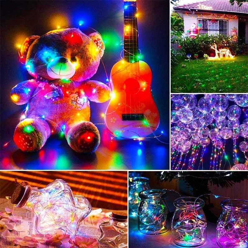 Bluetooth RGBIC LED String with Battery Operated Dreamcolor Smart Fairy Lights string Lights Battery Powered LED String for home W251112
