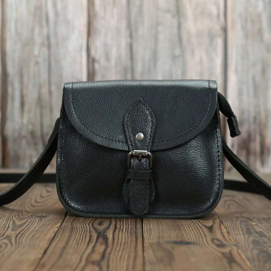 Fashion Women Crossbody Casual Genuine Leather Female Messenger Bag Vintage Girl Small Bags Zipper Shoulder Handbags Clutch