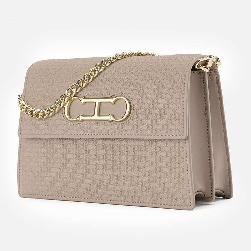 CHHC High Beauty Pink Rose Small Square 2025 New Simple Commuter Single Shoulder Crossbody Bag Sweet And Versatile, Niche