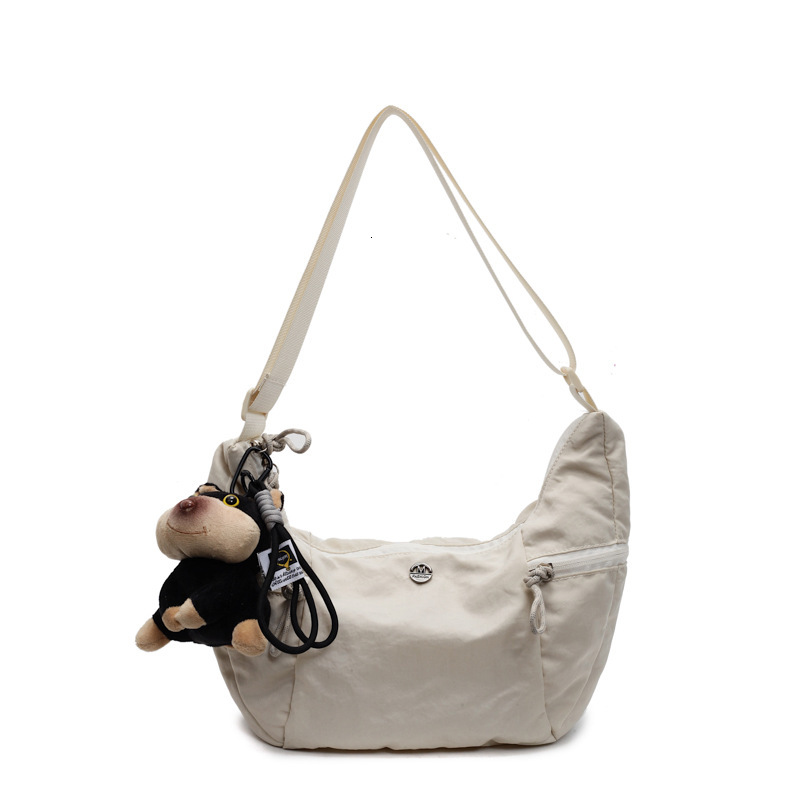 2025S Designer Women S Bag Nylon Cloth Spring New Versatile Women S Single Shoulder Crossbody Lightweight Casual Street Travel Dumpling Bag