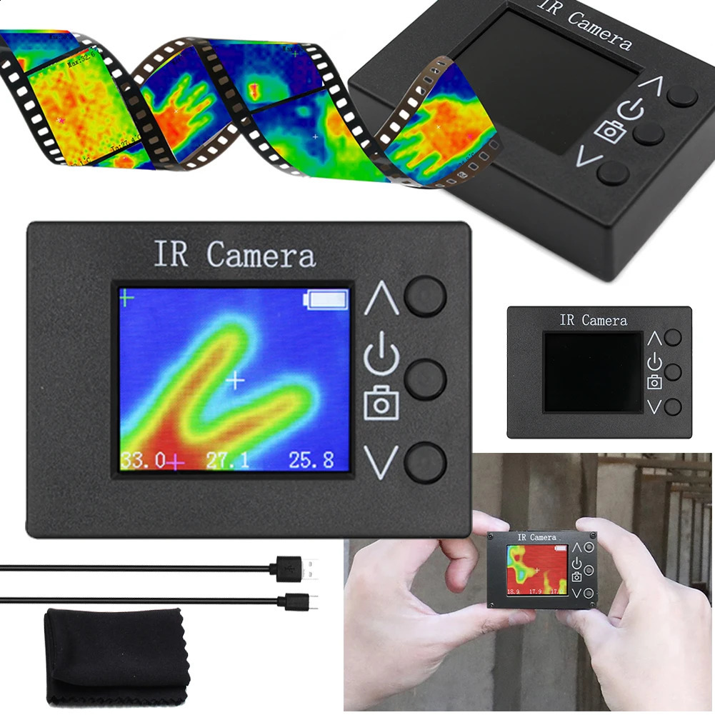 18inch 160x128 infrared resolution thermal imager with 8Hz refresh rate LCD display handheld imaging camera 250408