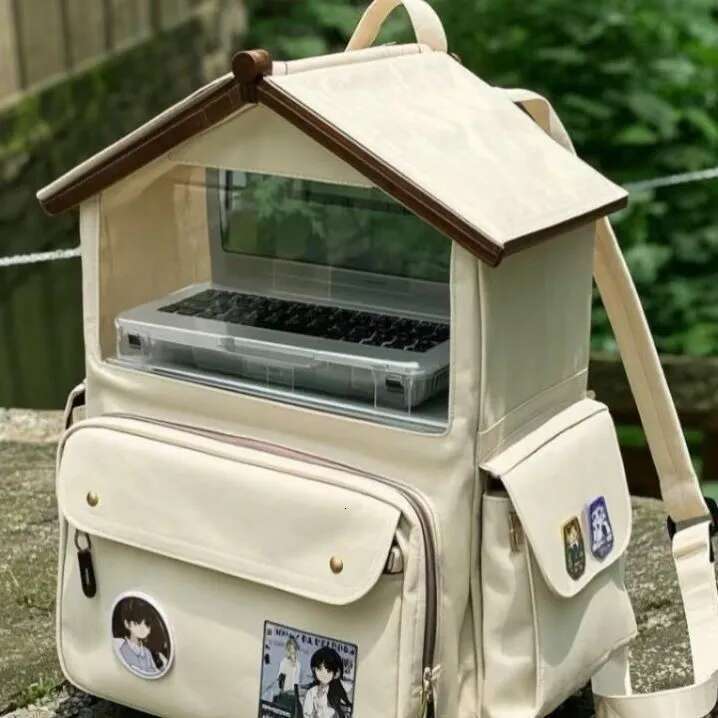 2025 Xiaohongshu Same Commuter Large-Capacity Two-Dimensional Baby House Pain Bag Backpack