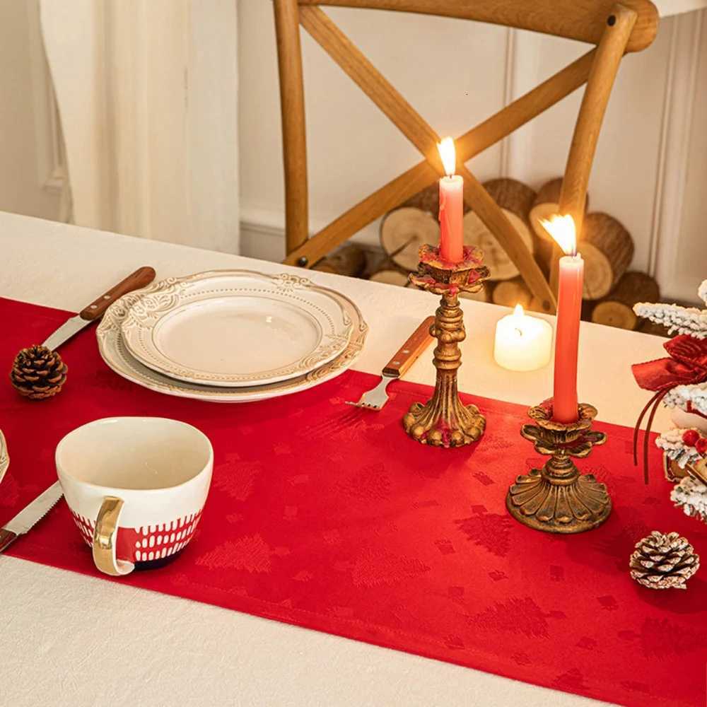 Christmas Christmas Table Runner Green/Red Xmas Tree Rectangular Table Runner For Home Holiday Kitchen Dining Table Decor Y251113