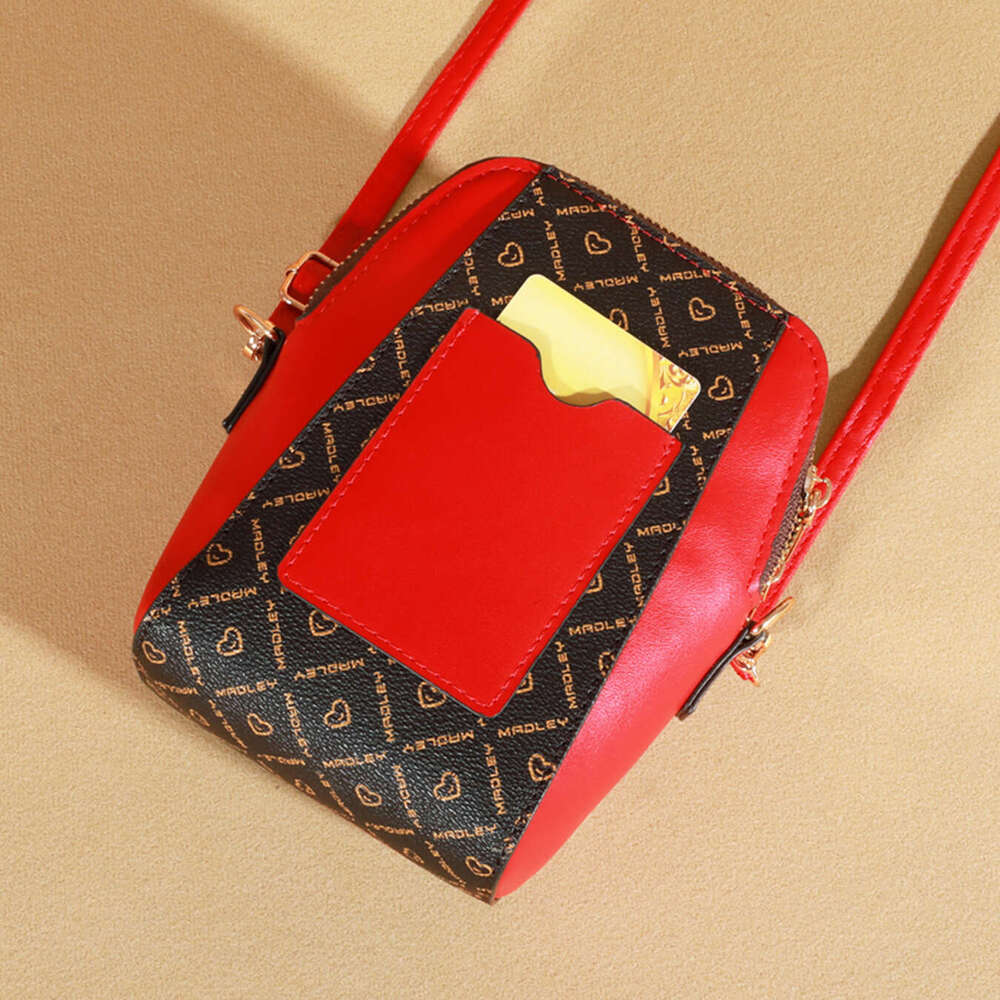 2025 new PU mobile phone crossbody small casual large capacity zipper women's bag multifunctional zero wallet