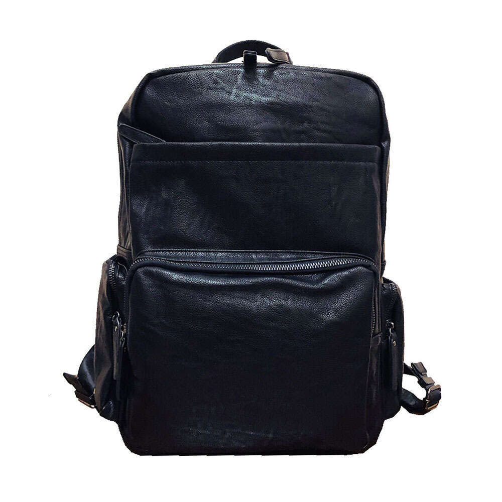 Backpack Personalized Youth Computer for Men, Soft Leather Casual Men's Backpack, Large Capacity Travel Bag