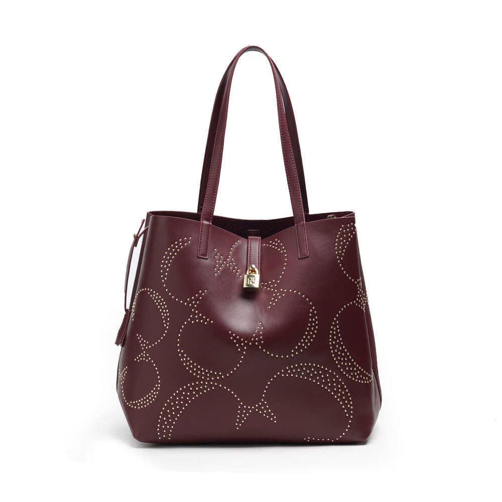 CHHC Luxury Handbag With Gold Buckle Decoration, Large Women's Shoulder Bag, Fashionable And Versatile For Commuting