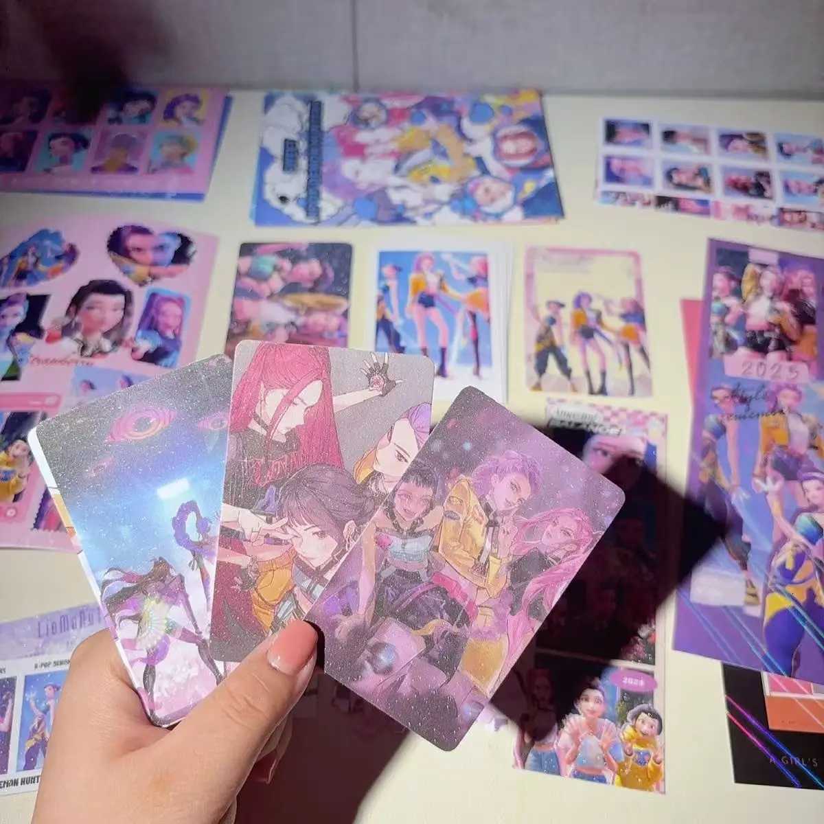 30pcs K-POP Demon Hunters 155x27cm Anime Gift Rumi Mila Zoe peripheral greeting cards bookmark Pack Creative Lucky Bag Z251111