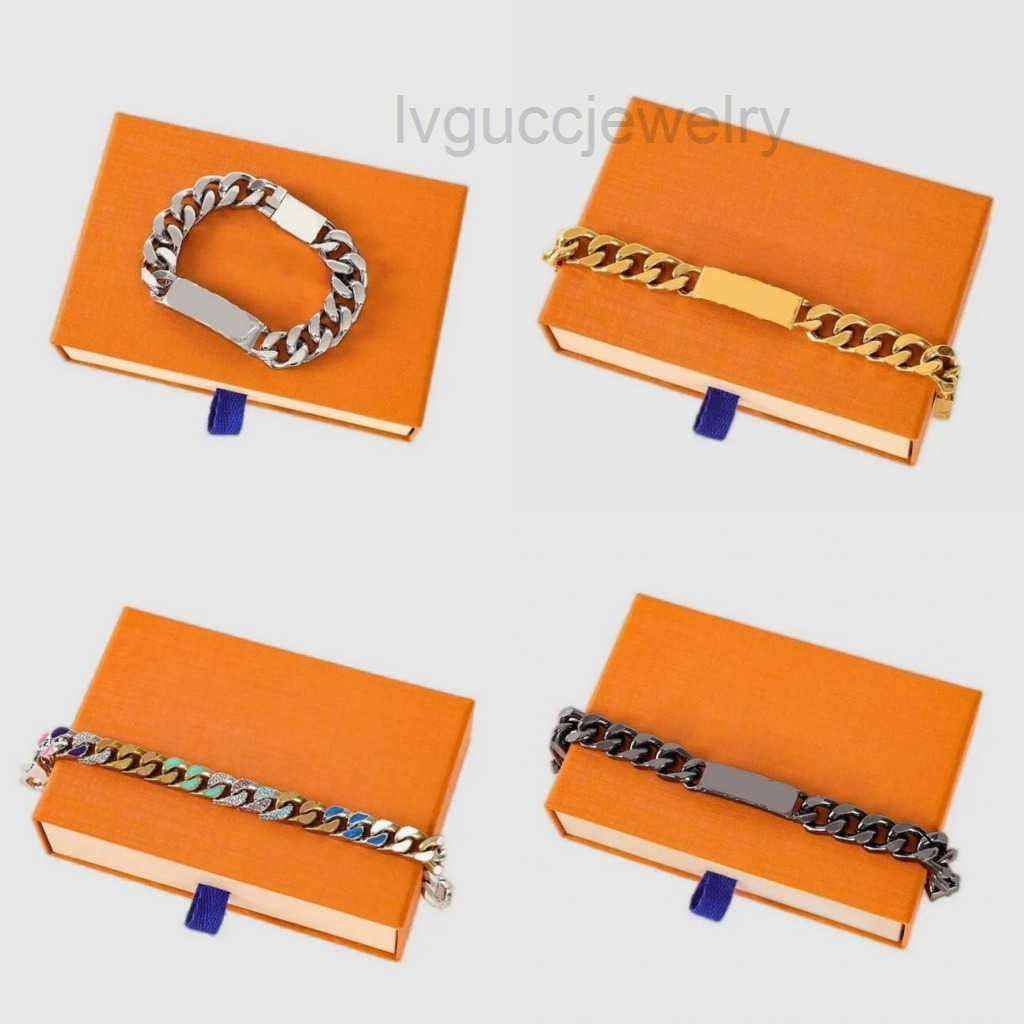 Designer Bangles Fashion charm bracelet designer for women link chain designer jewelry plated gold bangle letter simple exquisite lady luxury bracelet men classic