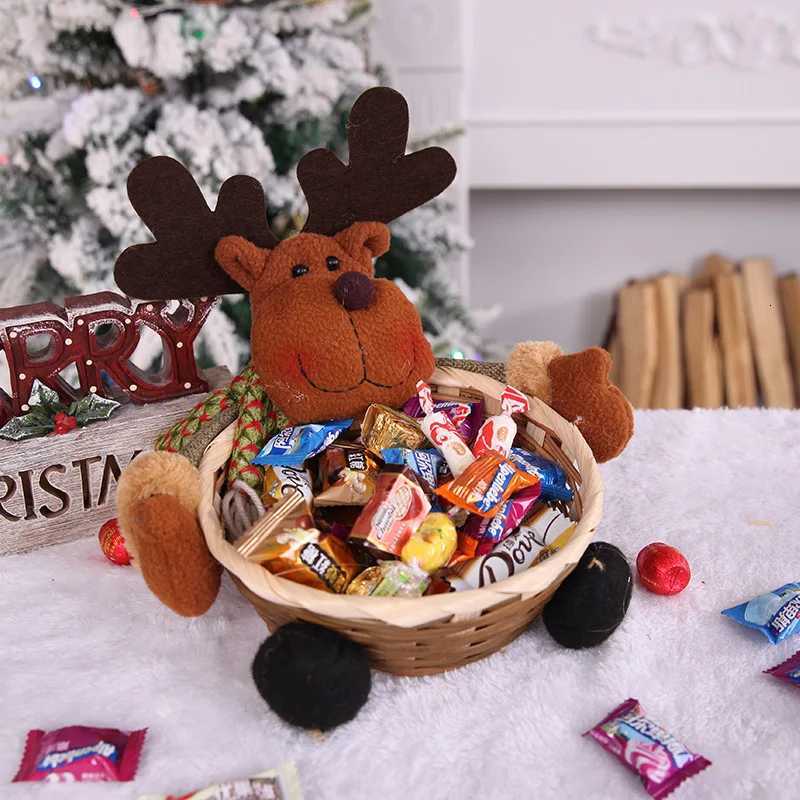 Christmas Merry Christmas Candy Storage Basket Santa Claus Storage Basket Christmas Candy Storage Basket Decoration 2025 Xmas Gifts Box Y251113