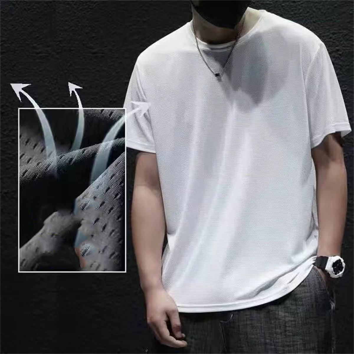 Black Summer Korean Mens Tshirt Funny Harajuku Street Clothing Womens Breathable Japanese Oneck Loose Half Sleeve 250407