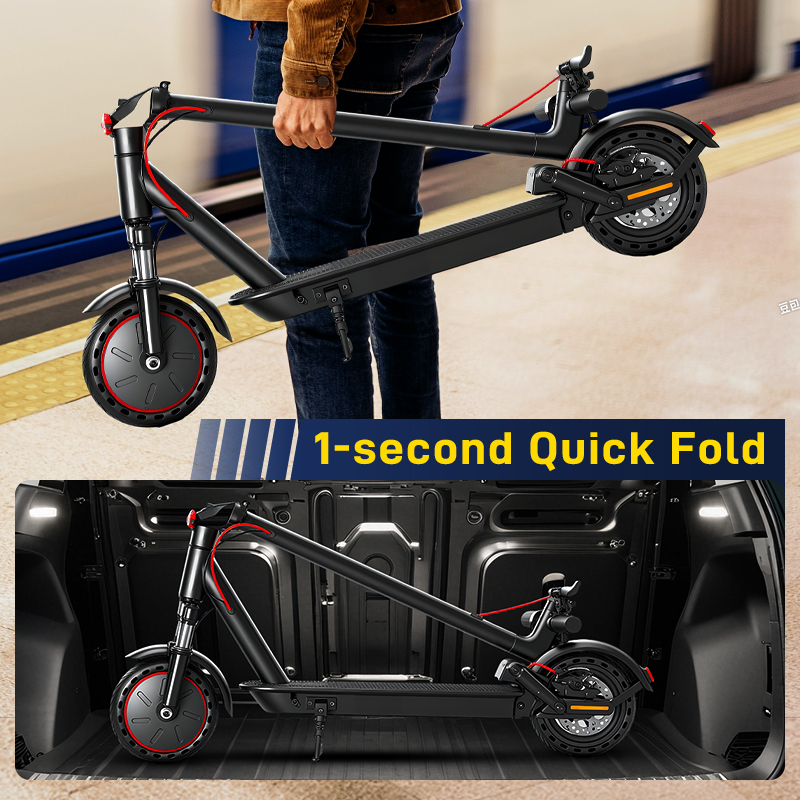 Adult Electric Scooter Mankeel-083 Carbon Steel, Front and Rear Dual Shock Absorbers, Foldable Electric Scooter EU US Stock ,No Tax