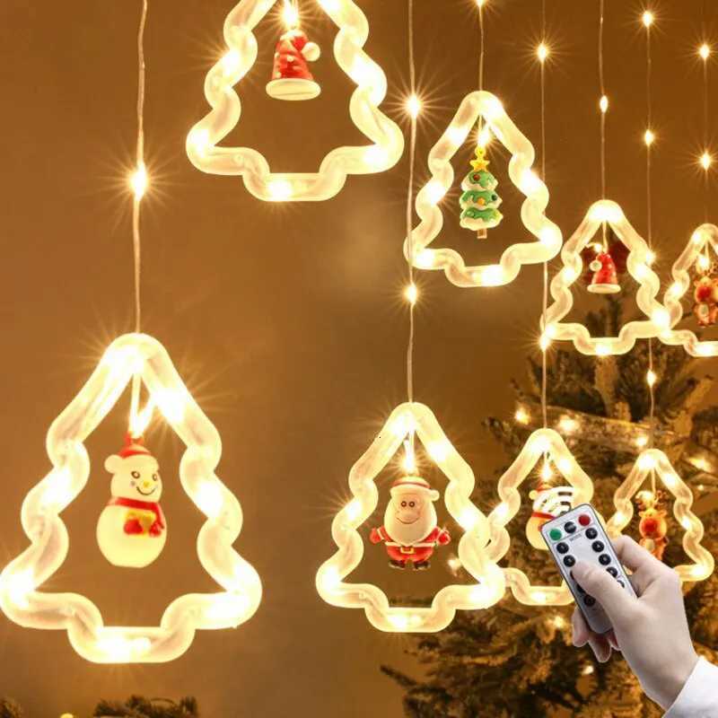 Christmas Ball LED Fairy Curtain Light String Wedding Holiday Garland Lamp for Home Room Party Decoration Navidad M251113