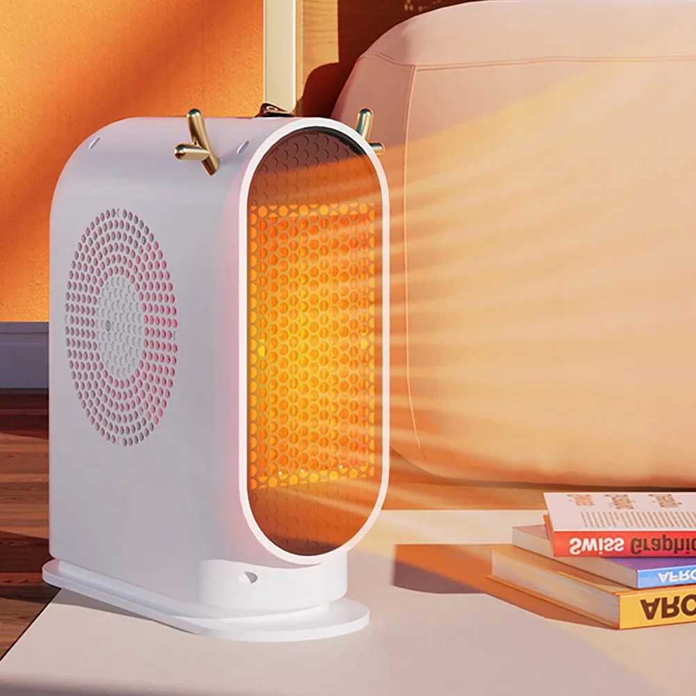 Desktop Electric Heater 500W Portable Home Electric Heater Intelligent Thermostat Fan Winter Electric Heater Heating Tools Y251113