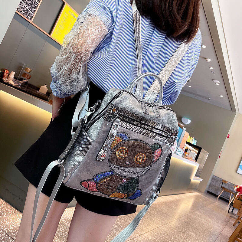 Backpack Shoulder for Women New Trendy Large Capacity Women's Backpack Versatile Leisure Hot Diamond Travel Bag