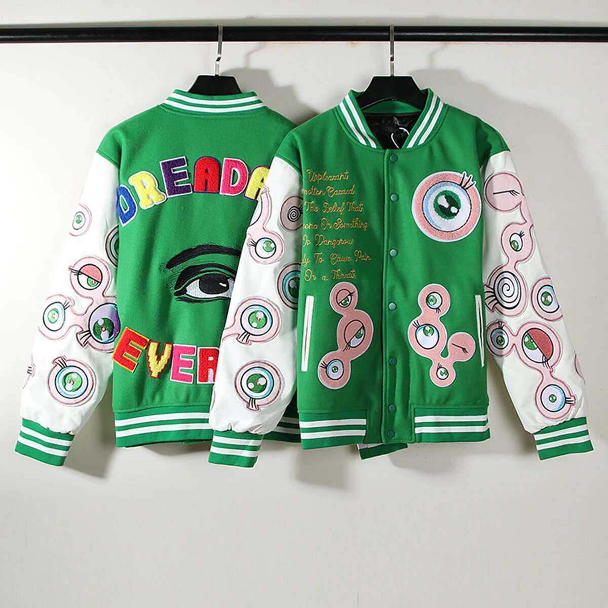 Yao Fashion Joint Design Patch Embroidery Graphics Streetwear Coat Oversize High Street Vintage Unisex Thick Jacket For Men