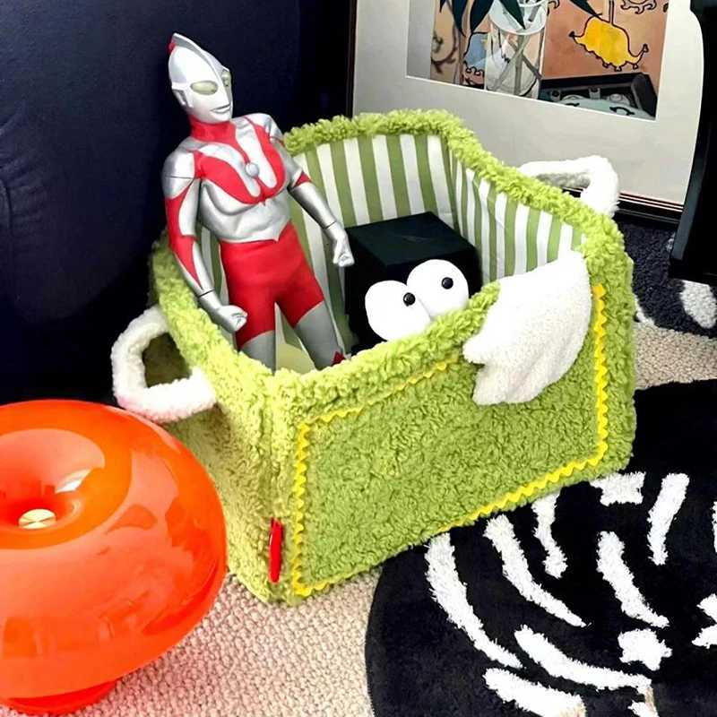 Foldable Storage Basket Cute Decoration Storage Basket Toy Storage Container Storage Basket Baby Diaper Clothes Toys Organizer Y251112