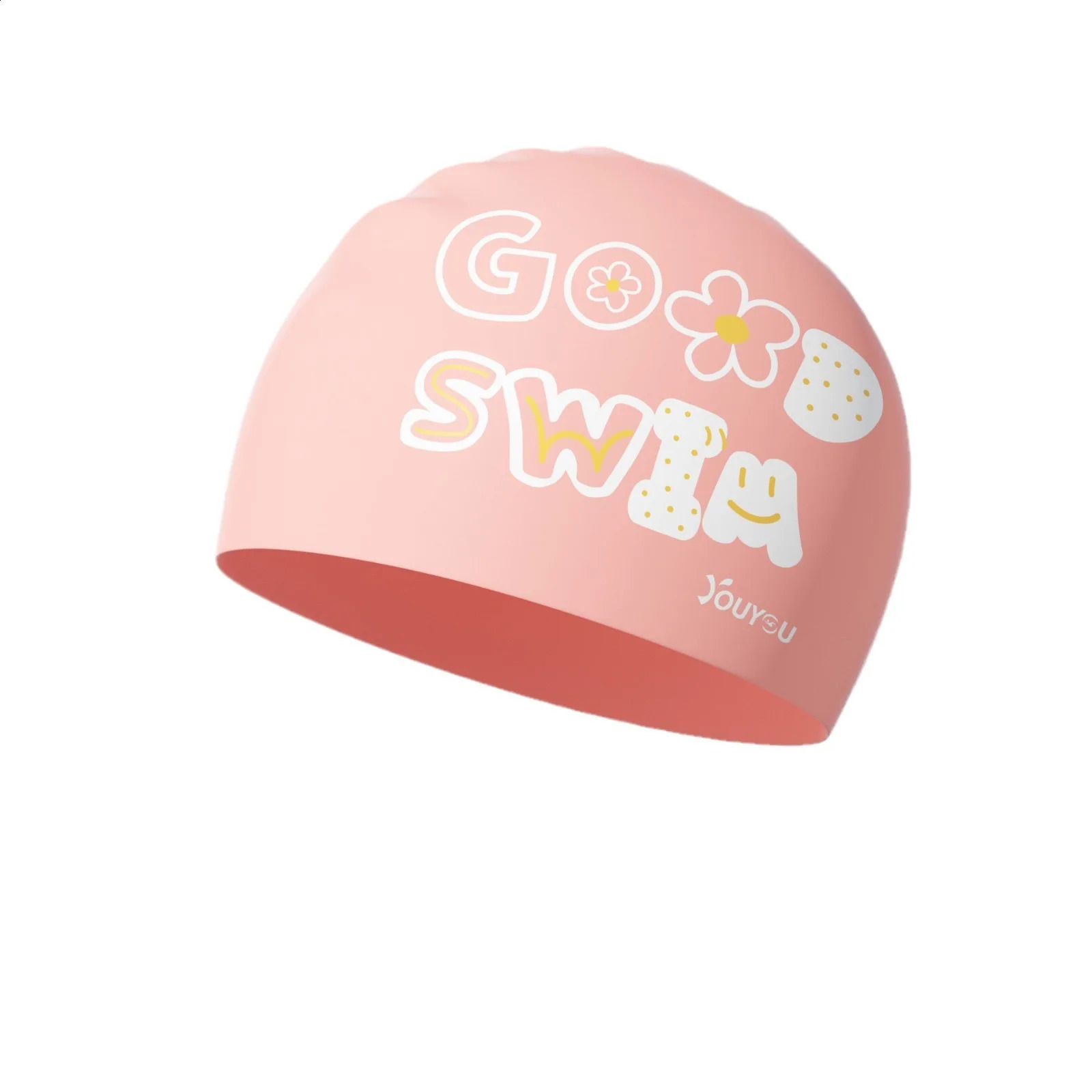 Swimming cap for women waterproof and not cut hair long special enlarged comfortable silicone ear protection head swimming cap 250411