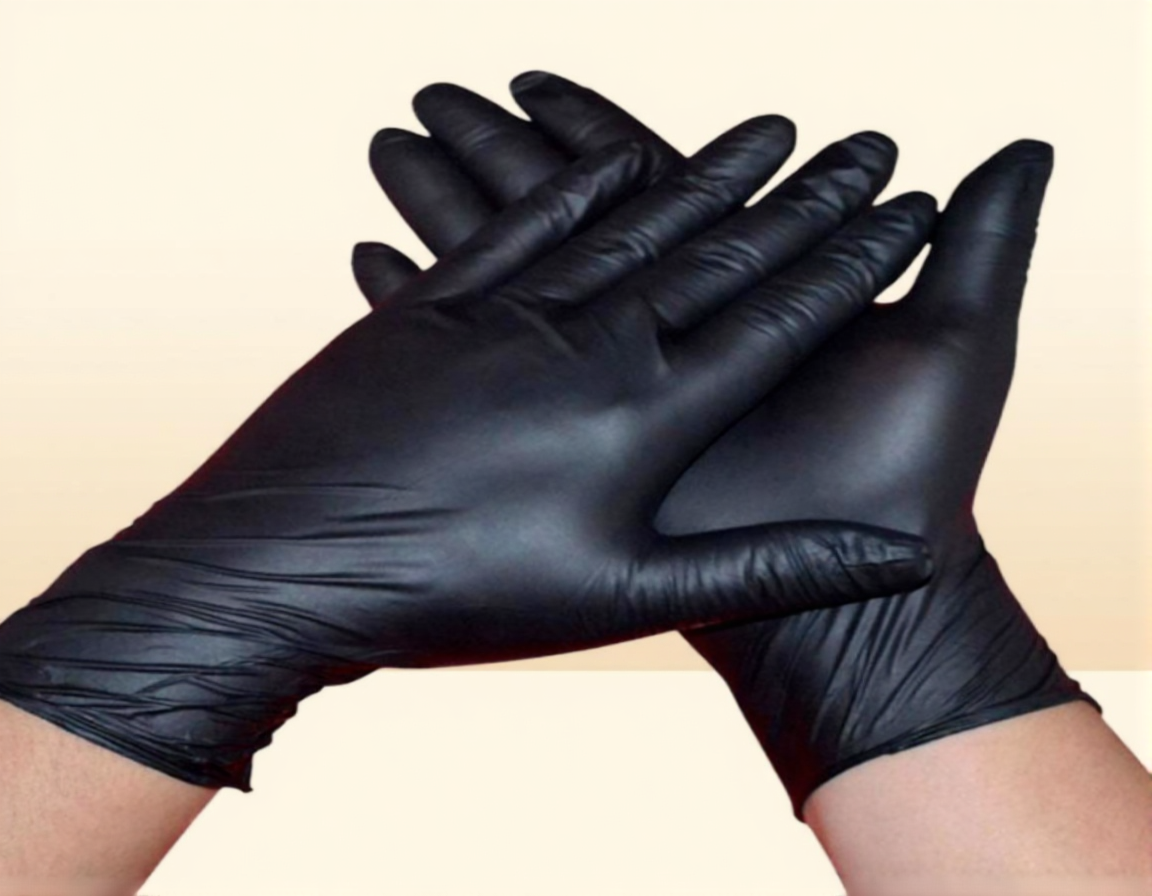 100unitcaja nitrile gloves black disposable as ambidextrous octopus for cleaning hogar industrial use latex glove tattoos 201207