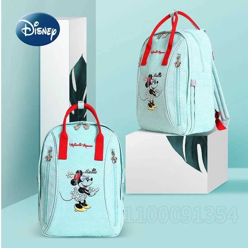 Disney New Diaper Bag Backpack Cartoon Cute Baby Diaper Bag Backpack Luxury Brand Original Fashion Storage Baby Bag High QualityXJ250412