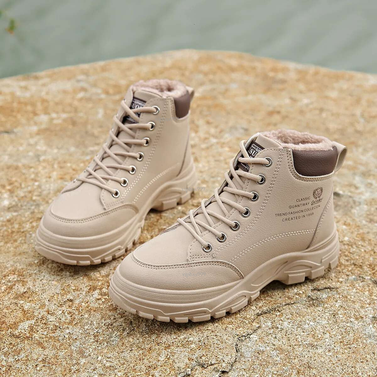 2025 New Free Shipping Designer Shoes High Top Shoes Plush Winter Snow With Thick Soles Versatile Plush Cotton Boots For Women