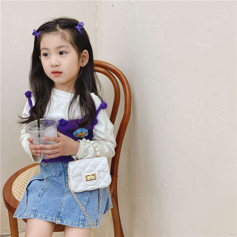 2025 New Hot Selling Jelly Handheld Mini Children's Internet Celebrity Girl Cute Small Shoulder Bag