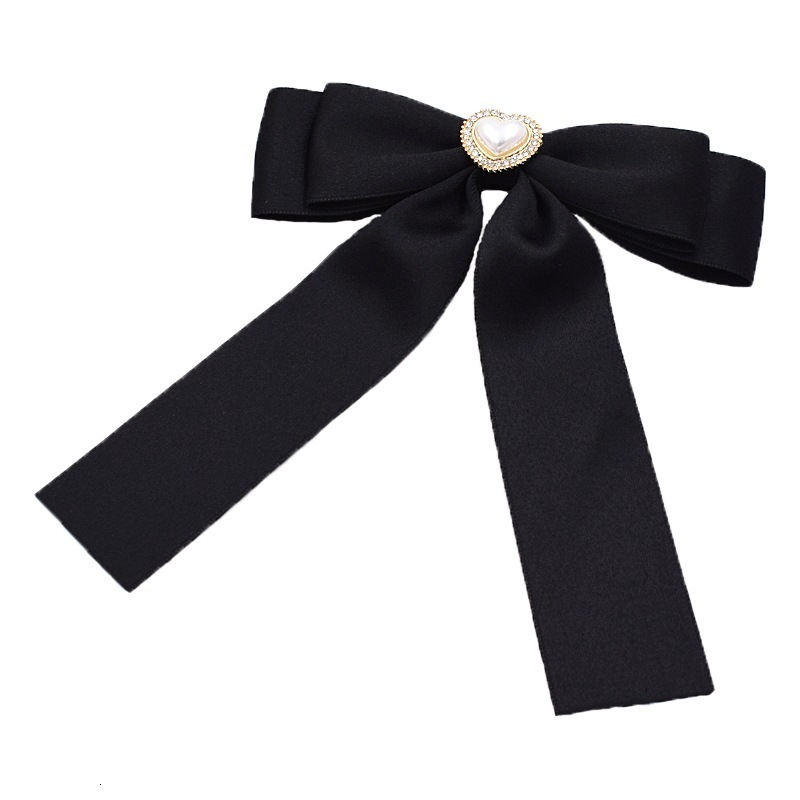 Korean Heavy Industry Hair Clip for Women Black Big Bow Hair Accessory for the Back of the Head Elegant and Graceful Spring Clip Hair Ornament 250711