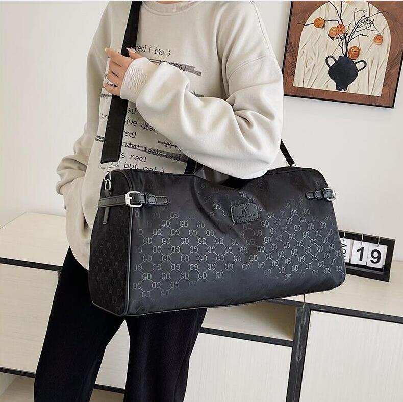 Designer Mens Duffel Graffiti Letter Keepall 55 Handbags Shoulder Totes Airport hand luggage travel bags duffels men pu leather Crossbody duffle bag q2
