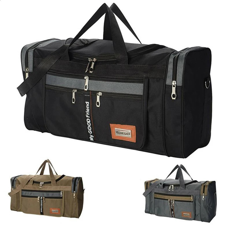 Travel bag large capacity handbag portable outdoor carry on luggage convenient and practical mens weekend random mail 250409