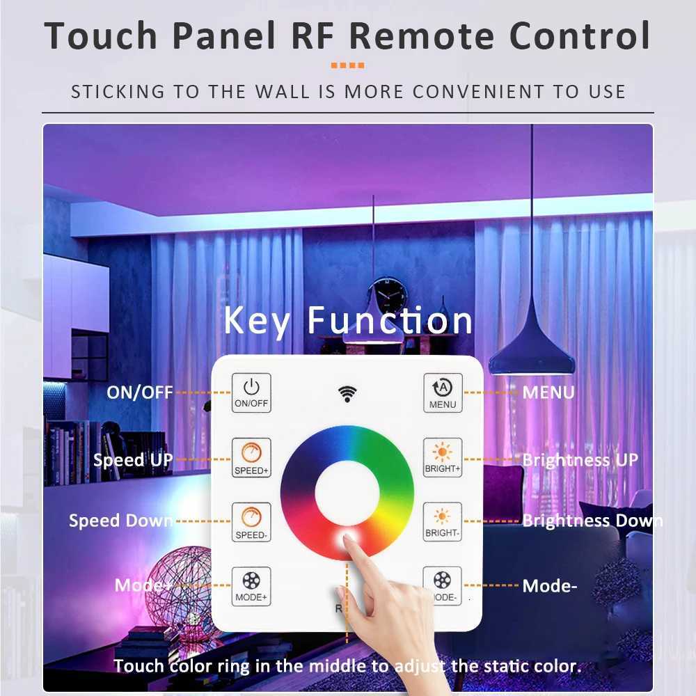 5M 10M 20M RGBIC Horse Racing LED Light Strips 24V WS2811 Pixel Flex Ribbon Running Water Flow Tape Lamp Wireless Remote Control W251112